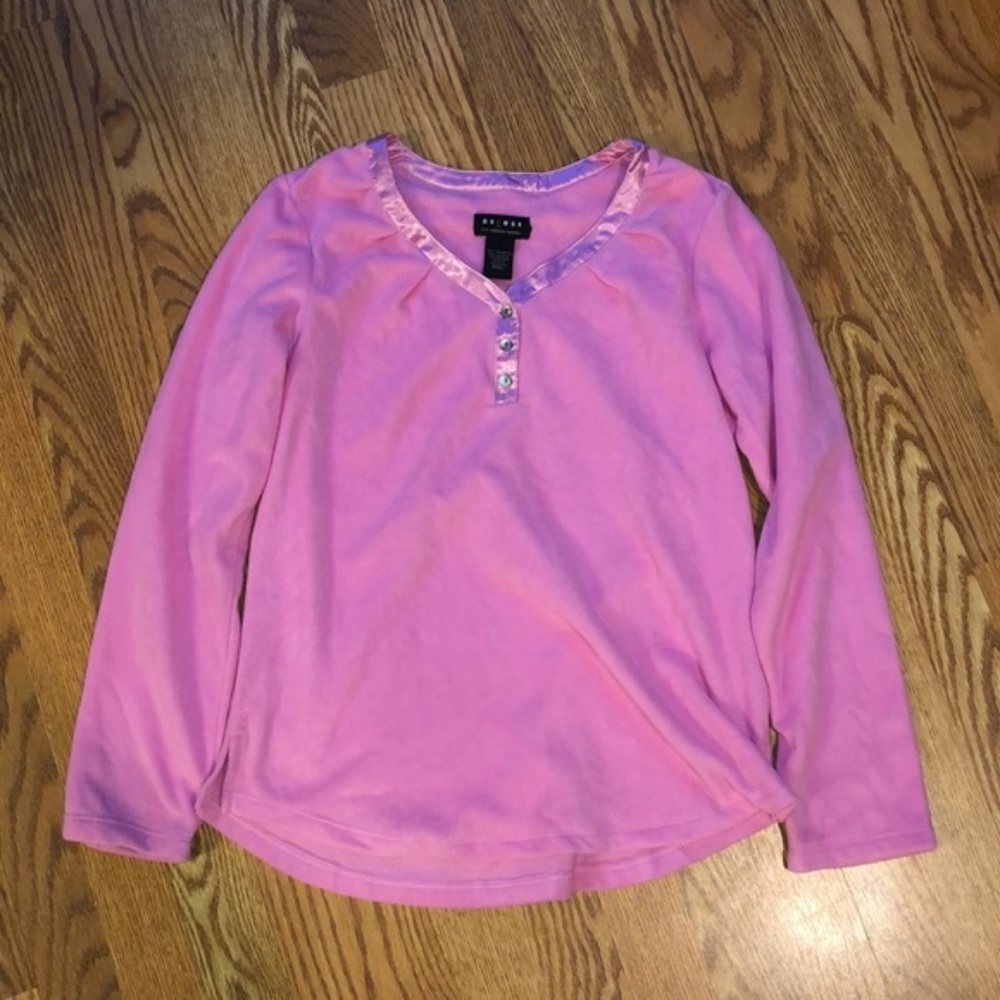 NWT Women's Axcess Fleece PJ Top - Pink